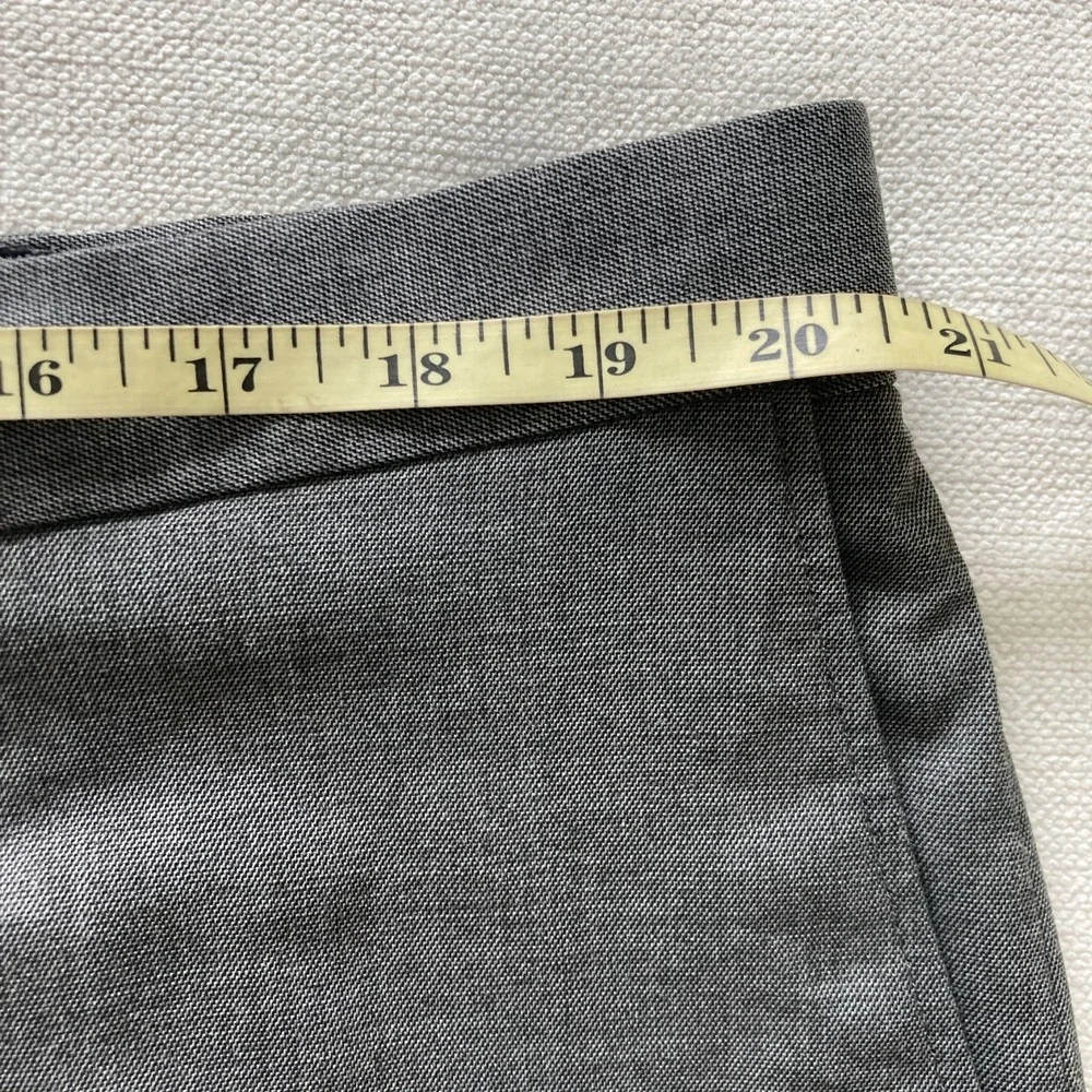 Haggar Suit Mens 50R Gray 2 Button Polyester Rayon Pants 42W 30L